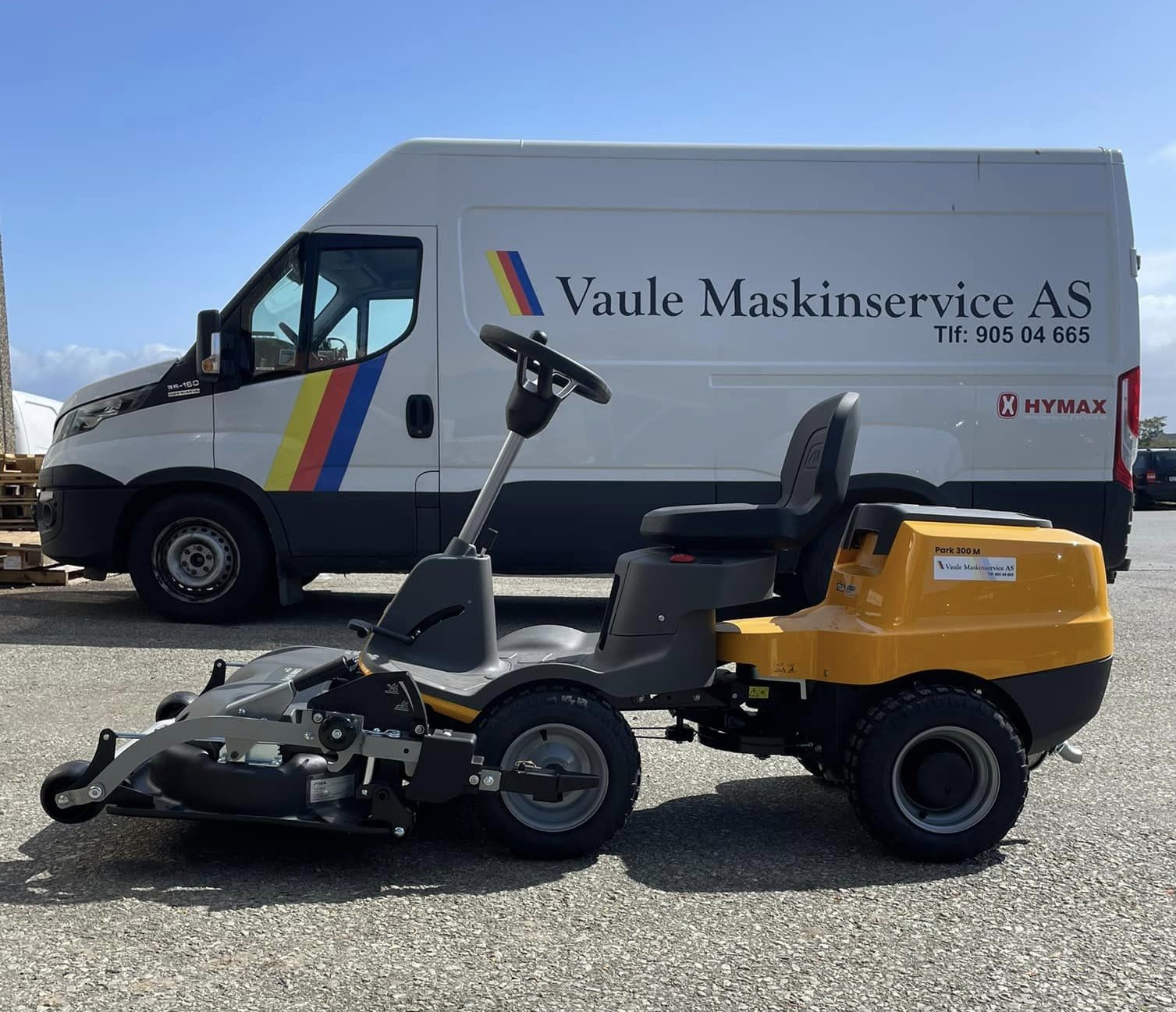 Servicebilen til Vaule Maskinservice